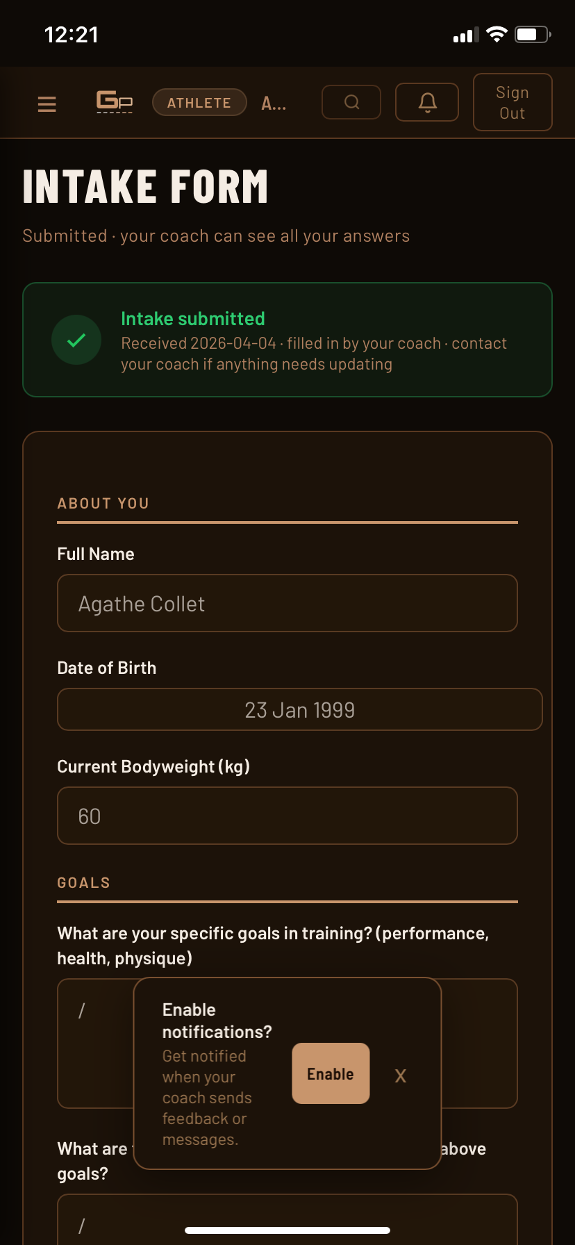 GP Platform: Intake and Screening